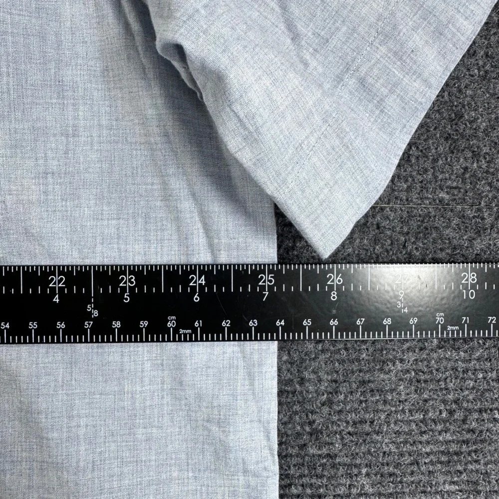 Banana Republic Mens XL‎ Slim Fit Short Sleeve Organic Cotton Button Down Shirt